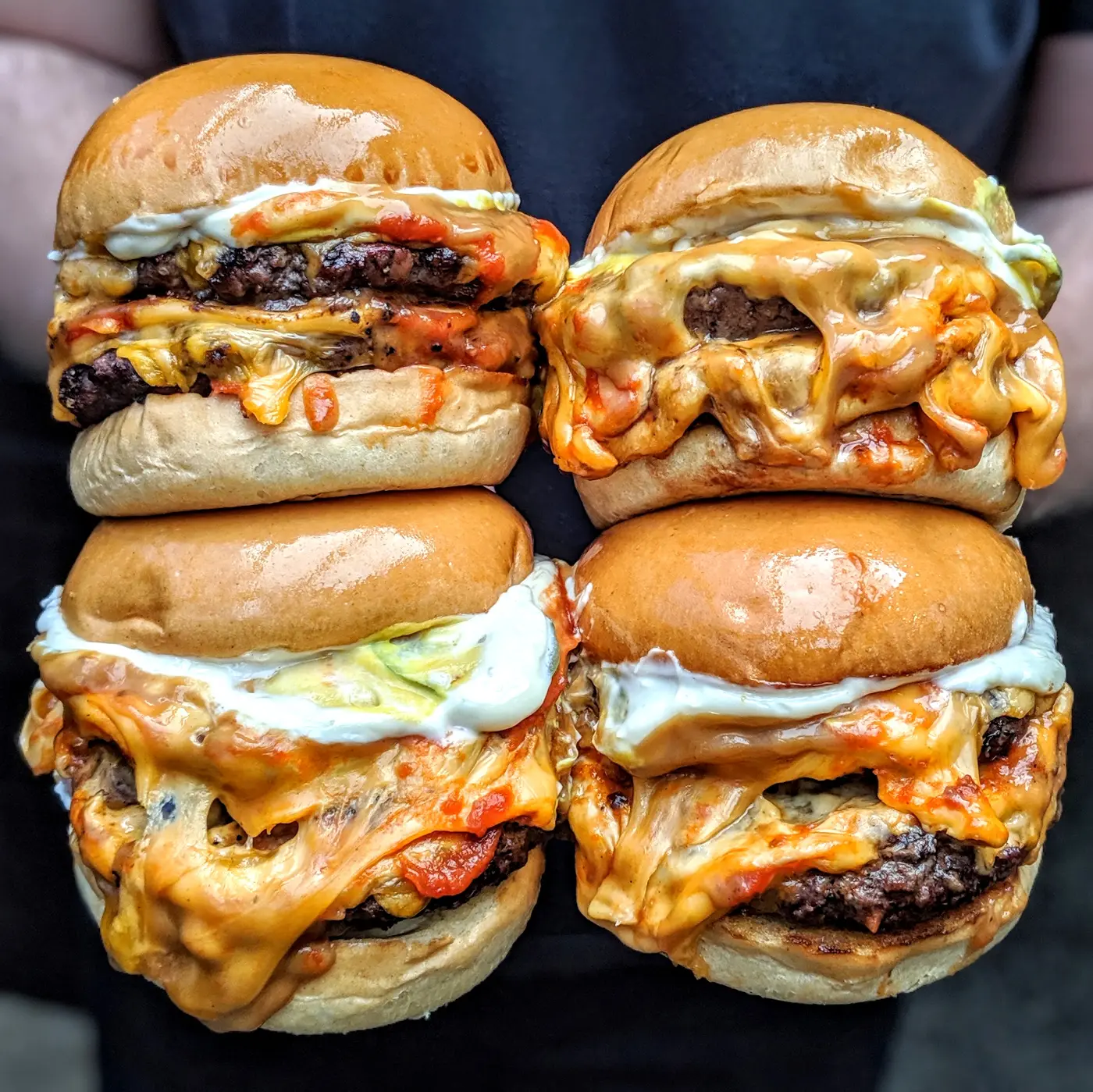 Milky Lane burgers · smashed beef, fried chicken and stacked classics